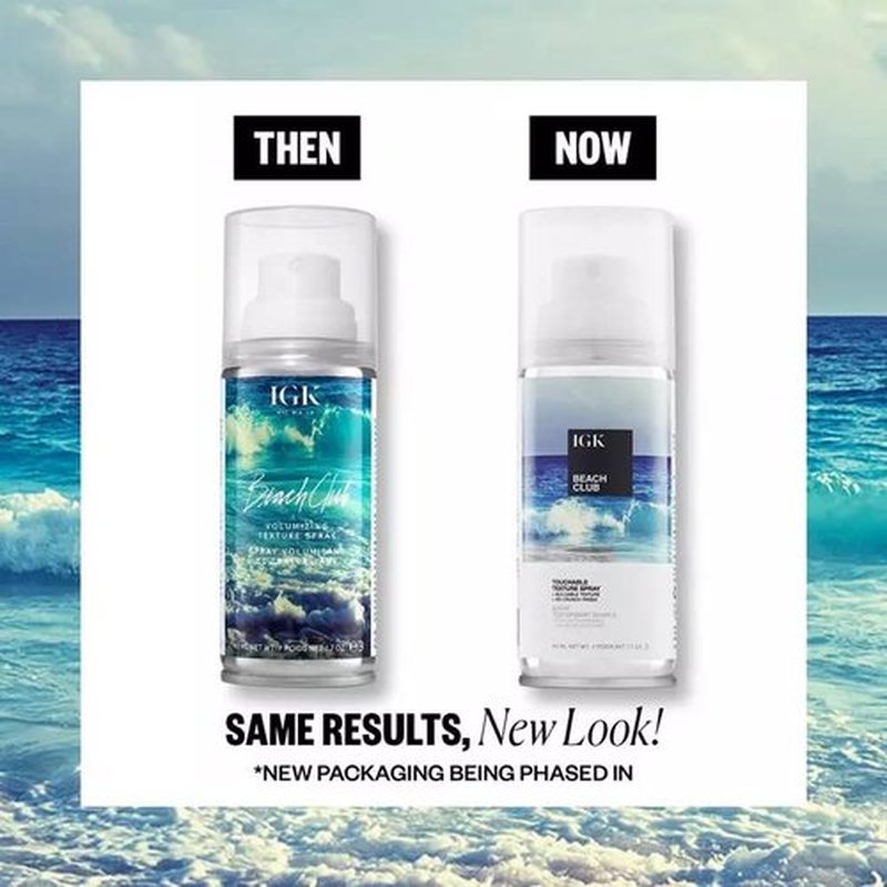IGK BEACH CLUB Touchable Texture Spray - Lightweight Hold & Volume | Vegan & Cruelty-Free | 1.7 Oz