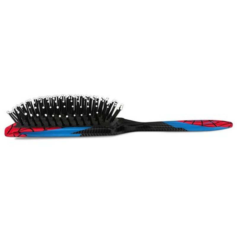 Kids Hair Brush for Boys Girls Toddler - Red Blue Spider Web Detangler Hairbrush for Wet Dry Thin Long Curly Hair Pain-Free Comb Glide Through Tangles with Ease and Massage Scalp