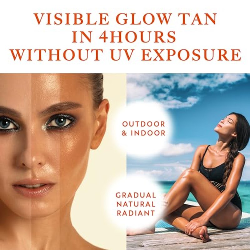 Carotene Tanning Gel – Self Tanner for Indoor Tanning & Outdoor Tanning Gel – Natura Looking Bronze Glow 100g / 3.53 fl oz