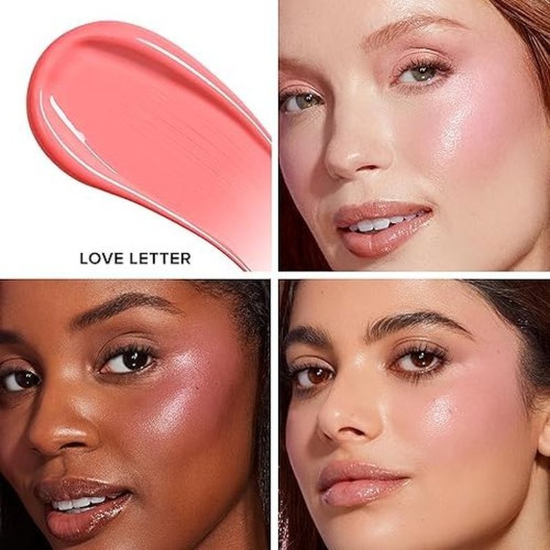 Too Faced Love Flush Blush - Glowing Liquid Blush for a Luminous Finish | Blendable, Natural Color