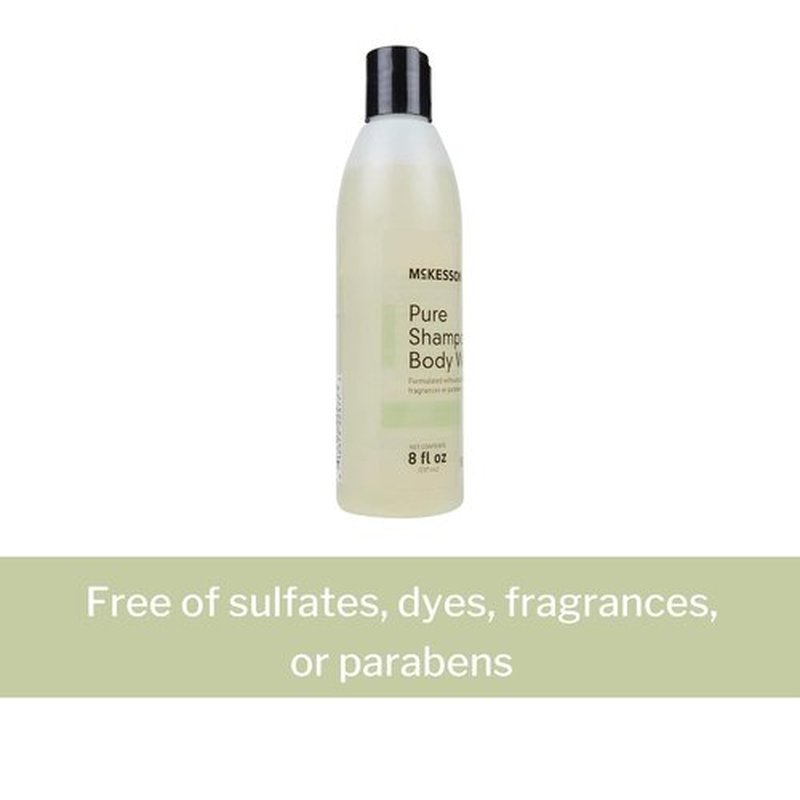 McKesson Pure Shampoo & Body Wash - Sulfate-Free, Unscented, Paraben-Free | 8 oz, 1 Count