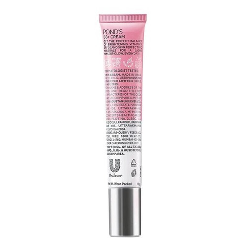 POND'S BB+ Cream - Lightweight Ivory Foundation for Flawless Skin | 18g