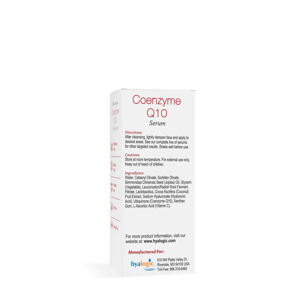Hyalogic Episilk Coenzyme Q10 Serum w/Hyaluronic Acid for Collagen Support | Visible Firming Facial Serum For Dry Skin | Skin Rejuvenation - Antioxidant Serum (1 fl oz)
