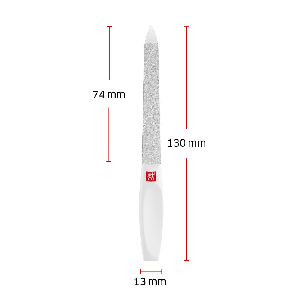 ZWILLING Nail File (Sapphire Coating, Polished File tip for Cleaning Nails), White, 6.3 inches