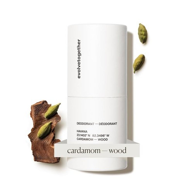 Evolve Together Aluminum-Free Natural Deodorant - Vetiver & Cedarwood | Soothes Skin, Neutralizes Odors | Vegan, 1.69 Oz