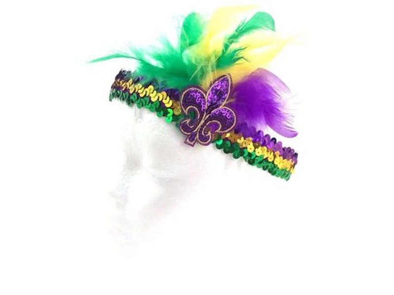 Les Bonnes Temps Carnival Feather Headband