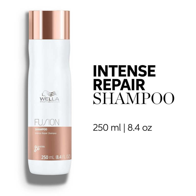 Wella Professionals Fusion Intense Repair Shampoo & Conditioner | Anti-Hair Breakage Bundle with EIMI Thermal Image Hairspray for Smoothness & Shine