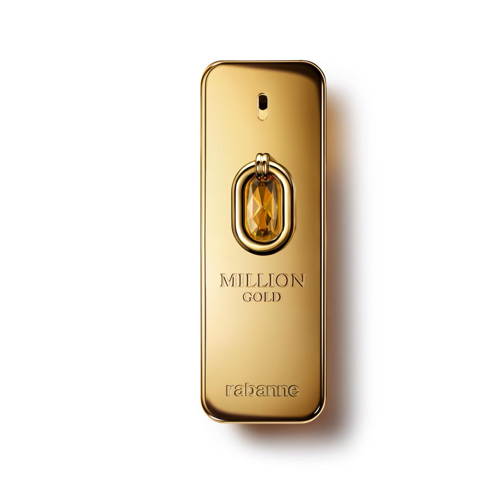 Rabanne Million Gold Elixir Parfum Intense - Long Lasting Luxury Fragrance for Men with Vanilla, Mandarin & Sandalwood - Men's Perfume Spray, 3.4 oz