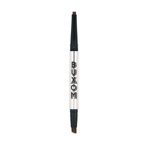 BUXOM Power Line Eyeliner - Creamy Waterproof & Smudge-Proof Retractable Liner with Bladed Tip & Brush