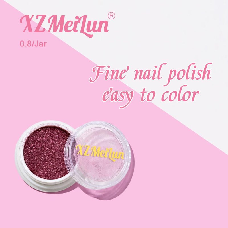 XZMeiLun Cat Eye Nail Powder, Big-Capacity 0.8g 9D Cat Eyes Magnetic Powder Gold Magic Mirror Effect Pigment Holographic Nail Art Glitter, Can Mixed with Builder Gel Nail Polish for Use