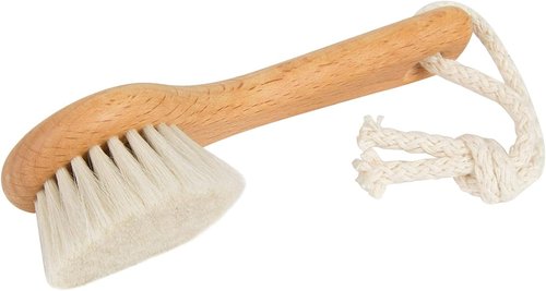 SHASH Since 1869 Exfoliating Face Brush - Handcrafted Sustainable Scrub for Glowing Skin | Medium Horse Hair Bristle