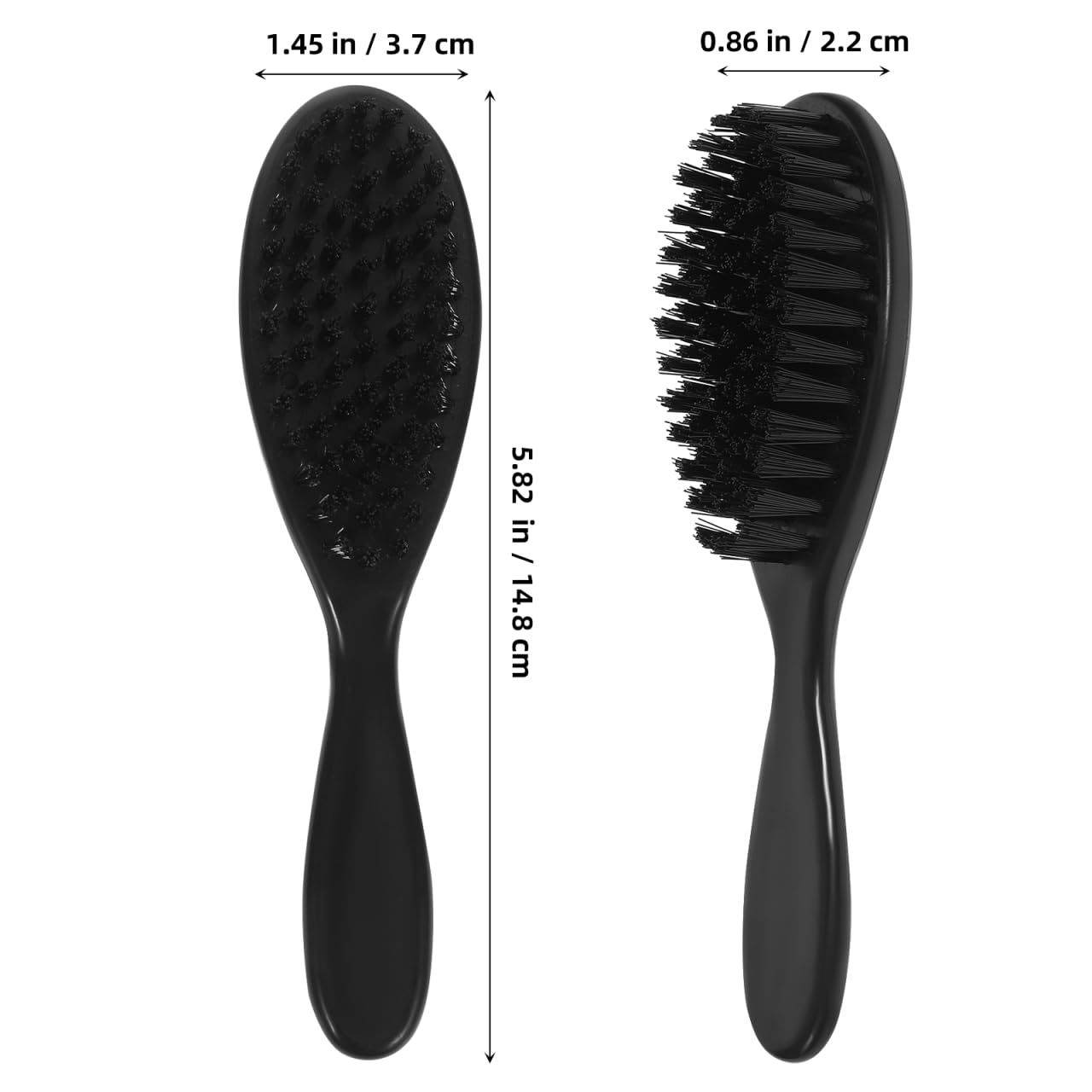 Mikinona Beard Brush 4 Pack Barber Fade Brush for Men Soft Bristle Grooming Beard Shaping Tool Barber Shop Neck Duster for Face Hair Cleaning and Care