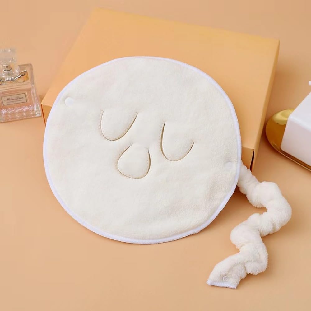3Hole Towel Mask Cold and Hot Compress Facial Vaporizer Available Towel Moisturizing Beauty Spa Suitable for Women Facial Vaporizer Mask(2 Pack)