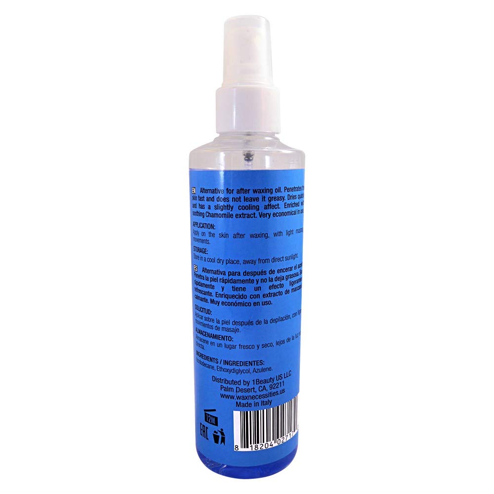 Waxness After Wax Lotion Azulene 8.45 oz (250 ml) – Lightweight Non-Greasy Post Wax Lotion, Fast Absorbing with Chamomile Extract – Made in Italy