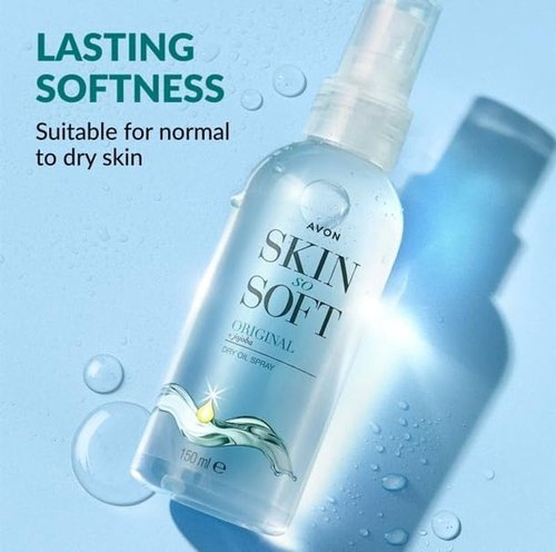 AVON SKIN SO SOFT Original Dry Oil Spray 5 fl.oz (Double Pack)