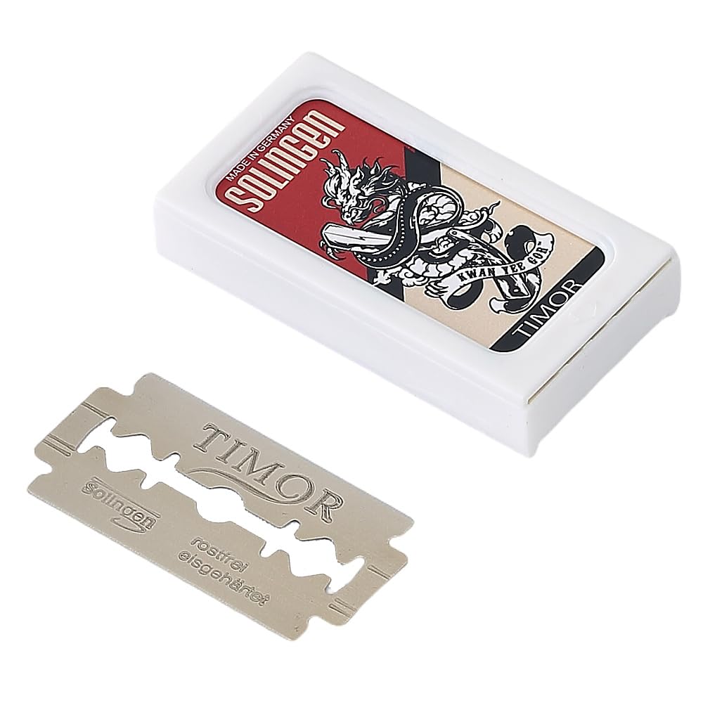 German Solingen Double Edge Razor Blades，1 Count Safety Platinum Shave(Pack of 10)
