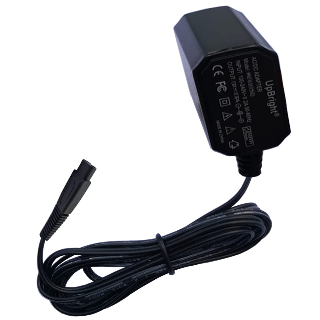 UpBright 2-Prong 5V AC/DC Adapter Compatible with Happy Nuts The Ballber Groin Trimmer Waterproof Rechargeable Li-ion Battery Ball Shaver DC5V 1A 5.0V 1.0A Switching Power Supply Cord Cable Charger
