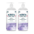 Kirk's 3-in-1 Head to Toe Nourishing Liquid Cleanser- for Men, Women & Children - Premium Coconut Oil & Aloe Vera- Non GMO & Vegan - Lavender and Vanilla - 32 Fl Oz. - 2 Pack