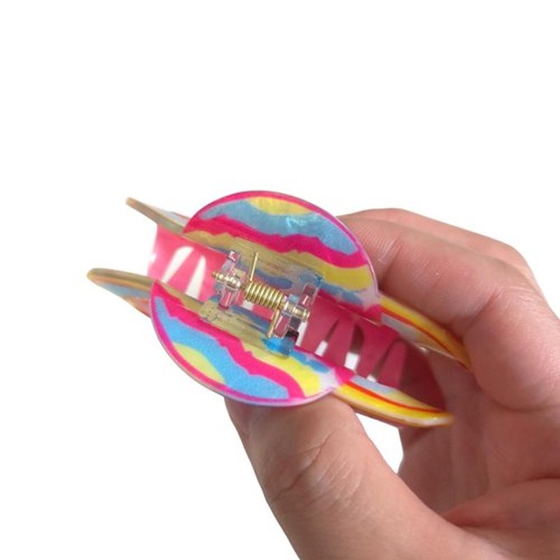Clip Sugar Cartoon Planet Hair Clip,Acrylic Hair Clip,Small Claw Clip for Women, 1 Count (Pack of 1)