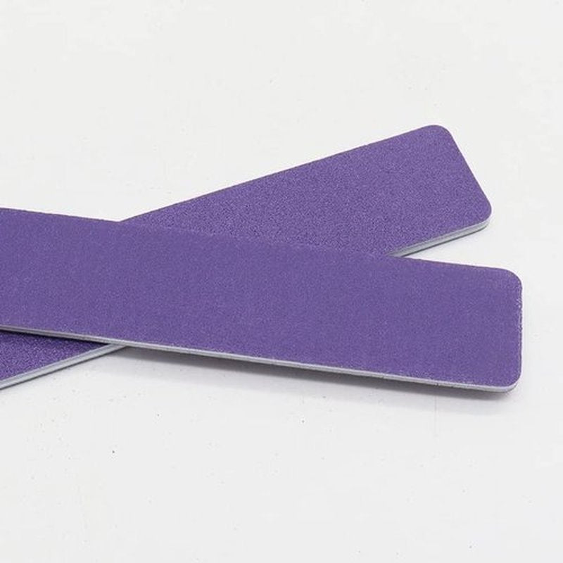 Bzbuy Jumbo Nail File 50 PCS Professional Double Sided 100/180 Grit Nail Files Emery Board Purple Manicure Pedicure Tool and Nail Buffering Files