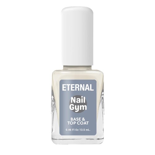 Eternal Nail Gym Top Coat, Strengthening Nail Hardener & Top Coat for Weak, Soft & Fragile Nails