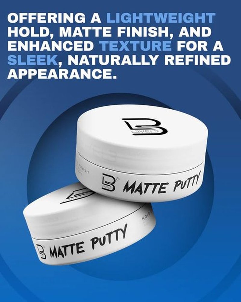 L3 Level 3 Matte Putty - Texturizing Hair Grooming Product for All - 3.5 Ounce Matte Finish