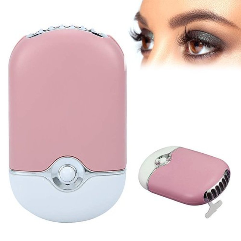 Elctric Mini Eyelash Dryer Fan with Hanging Rope - Multi-Function USB Lash Fan Blower Quickly Drying Eyelash Dryer Fan Drying Machine Handheld Fan for Eyelash Extension -