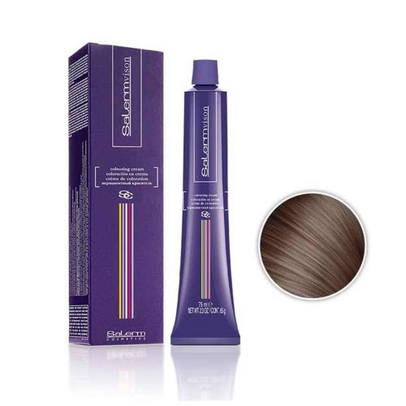 Salermvison Hair Coloring Cream - #8.1 Ash Light Blonde, 2.3 Ounce | Long-Lasting Color & Shine