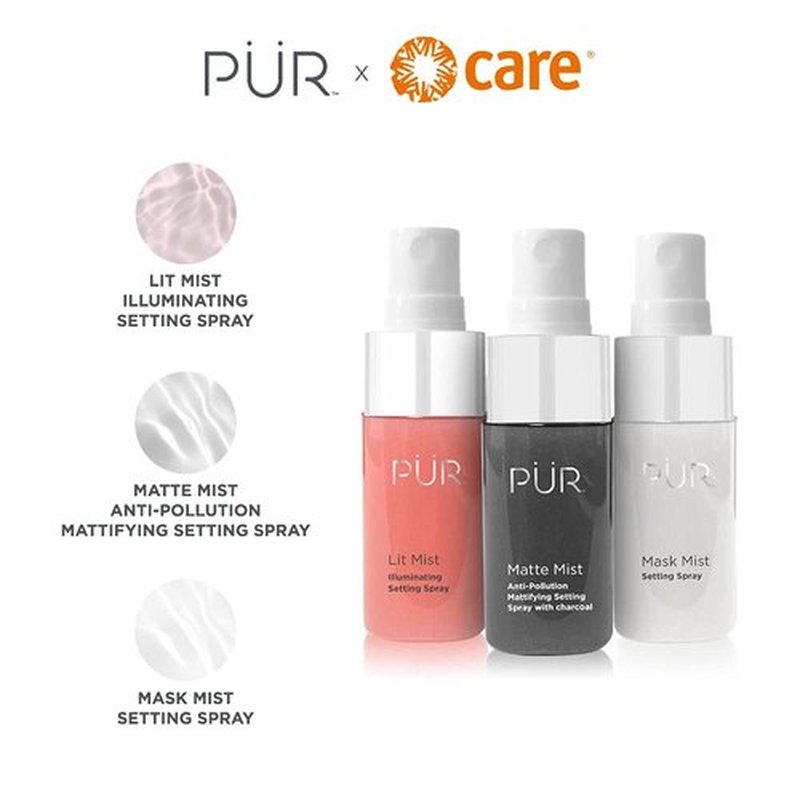 PÜR MINERALS Facial Mist Kit - Hydrating 3-Piece Set for Refreshing Skin | 1 Ct.