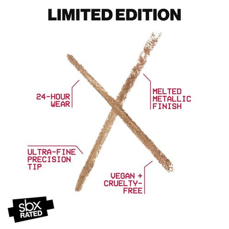 Smashbox Metal FX Eye Liner - Long-Lasting Creamy Formula with Metallic Finish | Precision Tip for 24-Hour Smudge-Free Wear