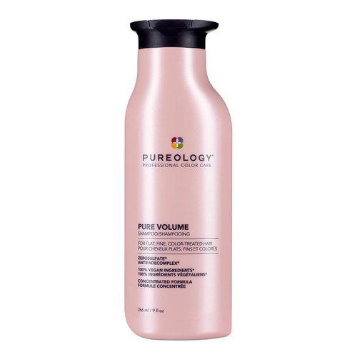 Pureology Pure Volume Shampoo - Enhances Volume and Movement, Lightweight Shampoo for Fine, Flat, Color Treated Hair, Sulfate-Free & Vegan, 9 Fl Oz