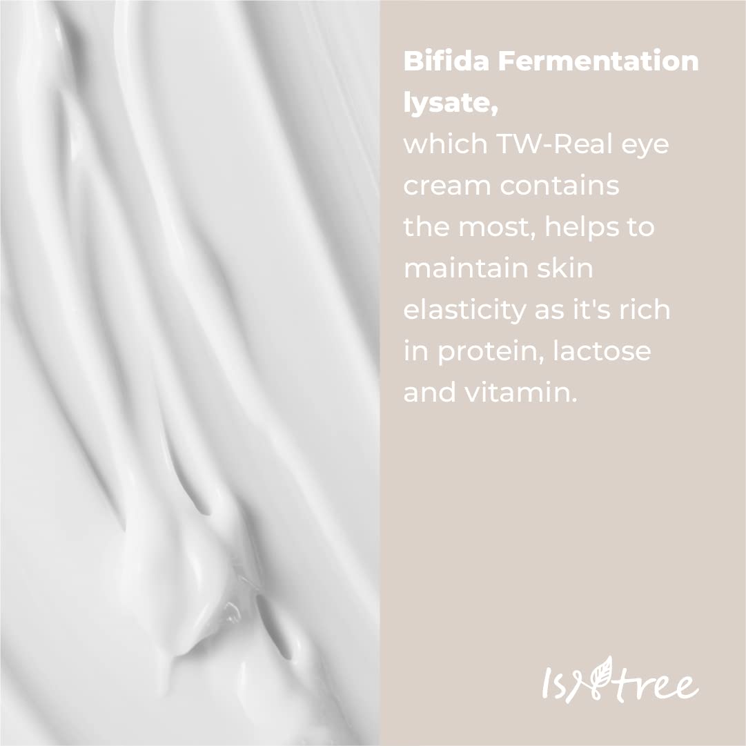 IsNtree TW-REAL Eye Cream 30ml, 1.01 fl oz | Korean Eye Cream for Dark Circles, Fine Lines, Puffiness & Dryness | Hydrating Under Eye Care