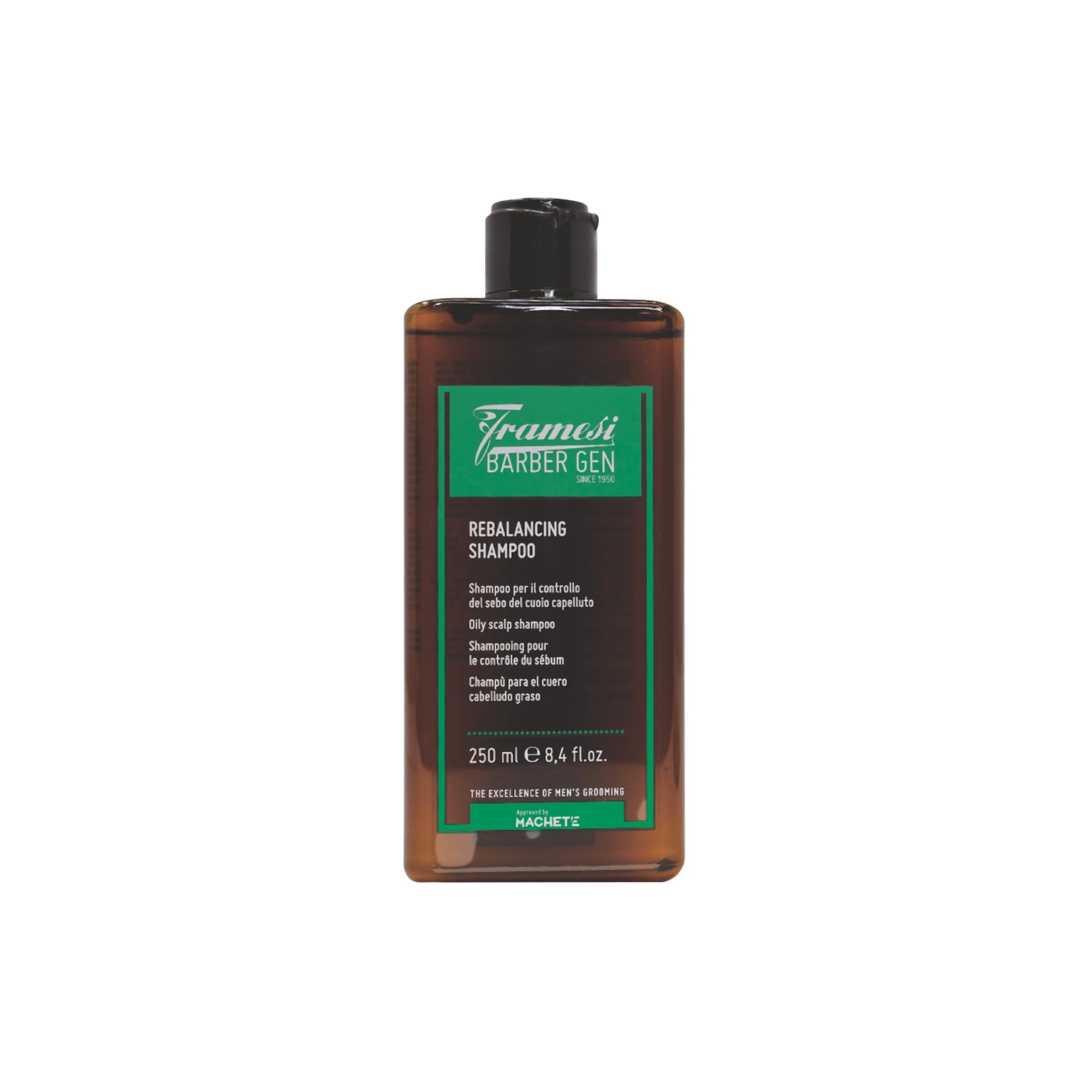 FRAMESI BARBER GEN Rebalancing Scalp Shampoo, 8.4 fl oz, Shampoo for Oily Hair