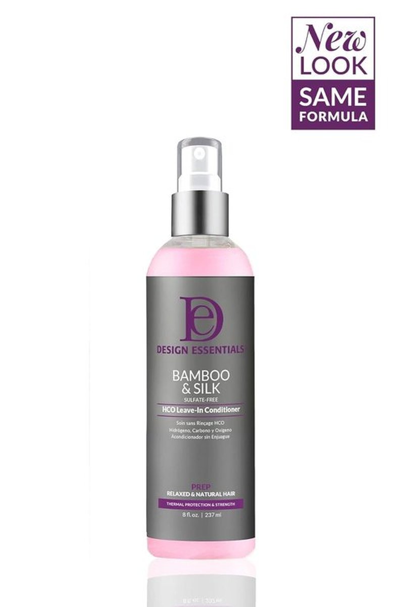Design Essentials Leave-In Conditioner - Bamboo & Silk Thermal Protection for Natural Hair | 8 Oz