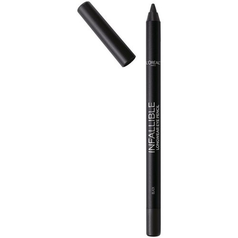 L'Oreal Paris Infallible Pro-Last Pencil Eyeliner - Waterproof, Smudge-Resistant, Easy Application, Black, 0.042 oz.