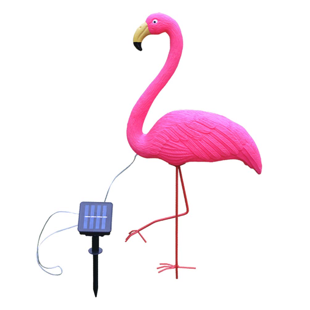 Uonlytech Solar Flamingo Lights Outdoor Solar Pathway Light Flamingo Garden Animal Lamp for Outside, Pathways, Patio Decor
