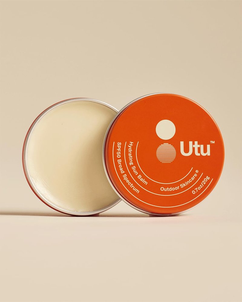UTU - Hydrating Sun Balm Face & Lip Protector SPF 50 Mineral Sunscreen | Vitamin E, Snow Mushroom + Ceramide NP | Reef Safe, Cruelty Free, Broad Spectrum (20 g | 0.7 oz)