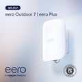 Eero Outdoor 7 Dual-Band Mesh WiFi Router - Weatherproof IP66 Rating, 15,000 Sq. Ft. Coverage | 1-Pack with 30W PoE+ Adapter