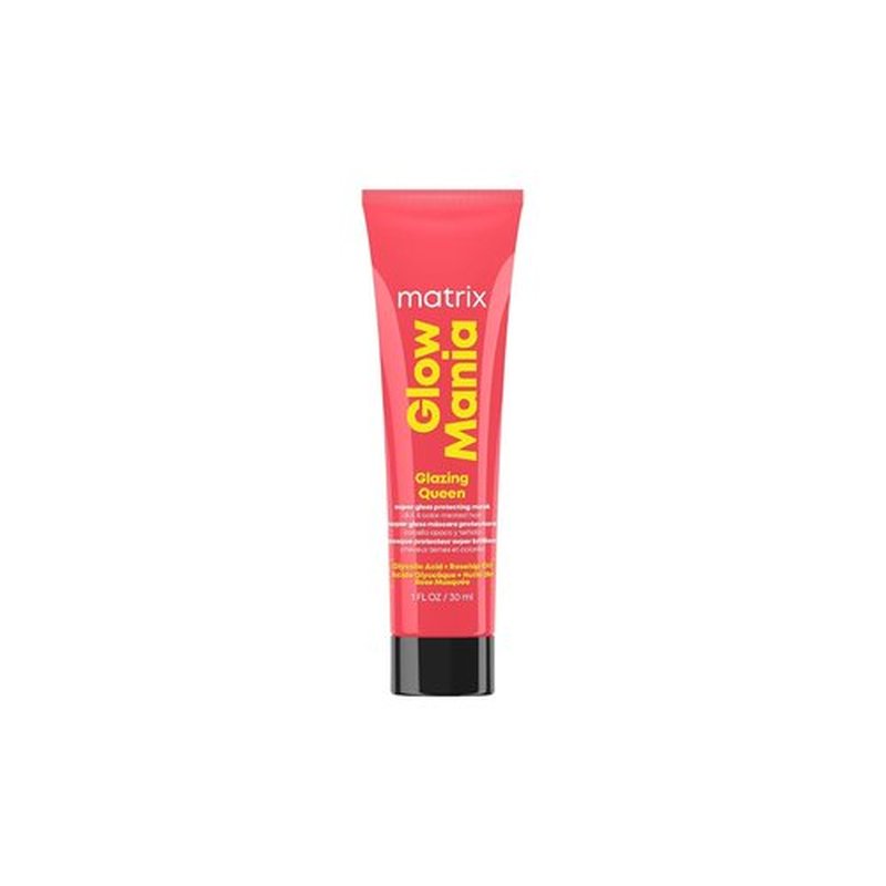 Matrix Glow Mania Super Gloss Mask - Protects Shine & Glow with Glycolic Acid & Rosehip Oil | For Dull & Color-Treated Hair