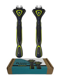 DORCO Pace 6 Sport System - Six Blade Razor System with Trimmer and Pivoting Head - 9 Pack (1 Handle + 9 Cartridges)