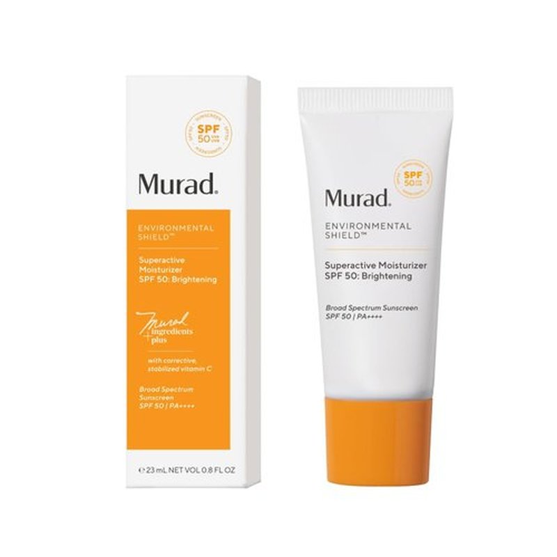 Murad Superactive Brightening Moisturizer SPF 50 | Hydrating Vitamin C Facial Sunscreen with Lipid-Boosting Technology