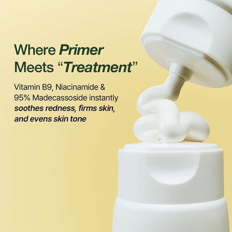 NDP Vitamin B9 Tone-Up Cream - Silicone-Free Face Primer for Pore Minimizing | 95% Pure Cica Extract, 65ml
