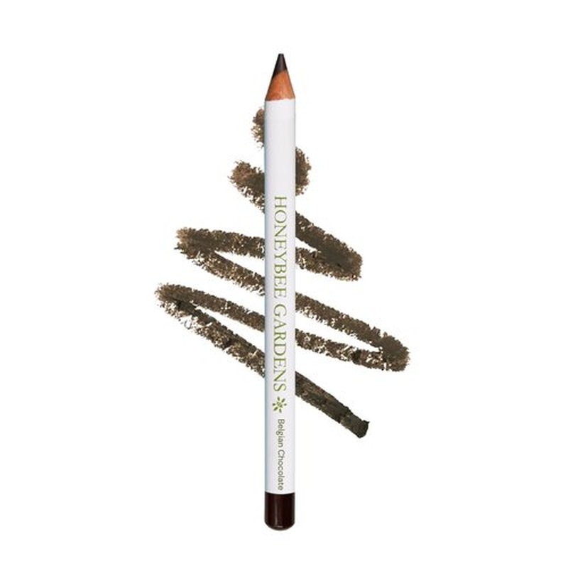 Honeybee Gardens Effortless Eyeliner Pencil - Belgian Chocolate Brown, Smooth & Long-Wearing, Vegan