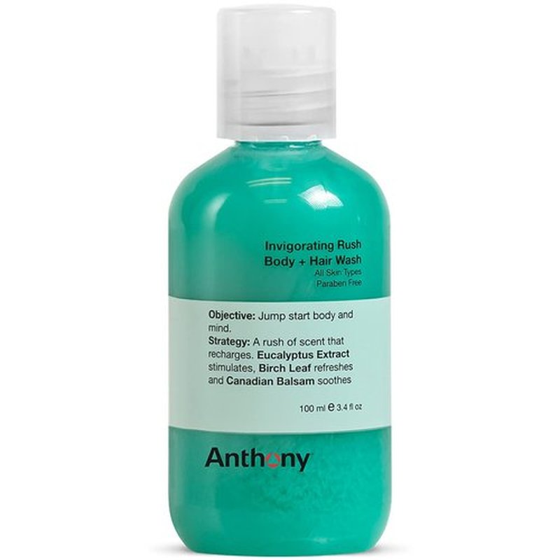 Anthony 2-In-1 Body Wash & Shampoo - Invigorating Pine Wood Scent, Hydrating Formula, 3.4 Fl. Oz