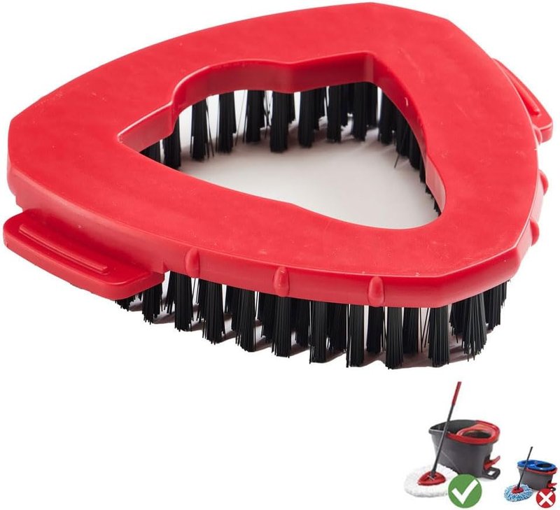 ANREKEYH Scrub Brush - Compatible Replacement for O-Cedar Spin Mop - Triangle Floor Scrubber Head for Kitchen, Deck & Bathroom