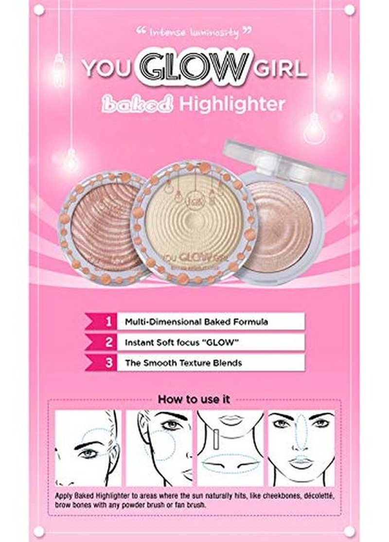 J.CAT BEAUTY You Glow Girl Baked Highlighter - Mermaid Skin