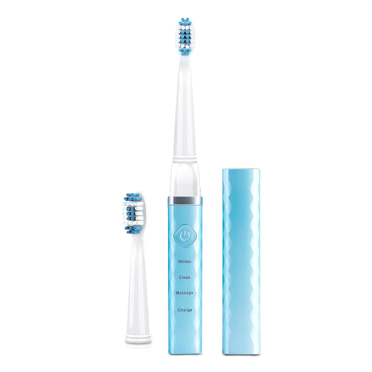 Pop Sonic USB Charge Anywhere Toothbrush (Hawaiian Blue) | Rechargeable Toothbrush w/Up to 40,000 Brush Strokes/Minute-Long-Lasting Nylon Bristles - Teens & Adult with Quadrant Pacer