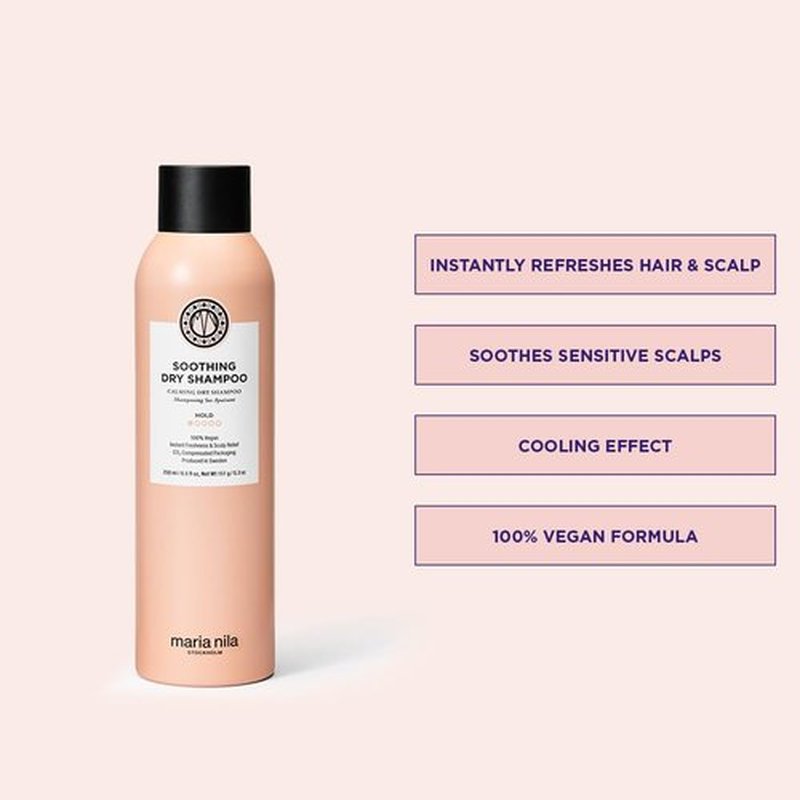 Maria Nila Soothing Dry Shampoo - 205 ml | Freshens Greasy Hair & Soothes Scalp, 100% Vegan