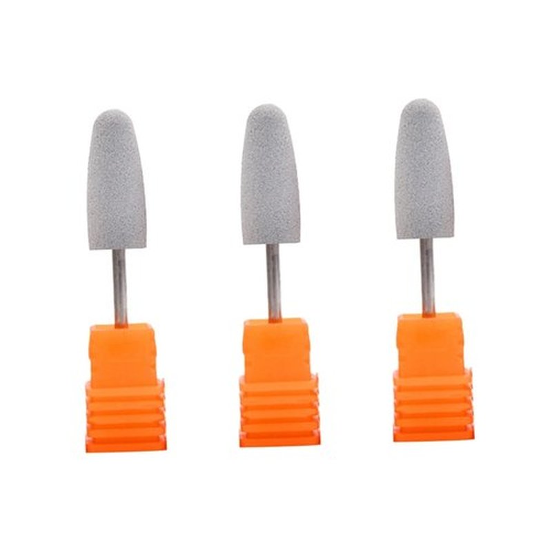 Beavorty Nail Bits Set 3 Pcs Professional Electric Manicure Grinding Heads for Acrylic Nail Art and Toenail Care Tools