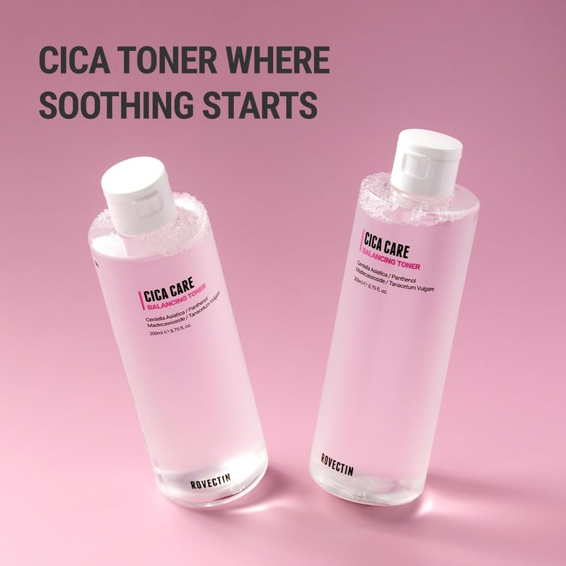 [Rovectin] CICA Care Purifying Toner - Soothing Facial Toner for Sensitive and Irritated Skin with Houttuynia Cordata Extract and Madecassoside (8.8 Fl. oz)